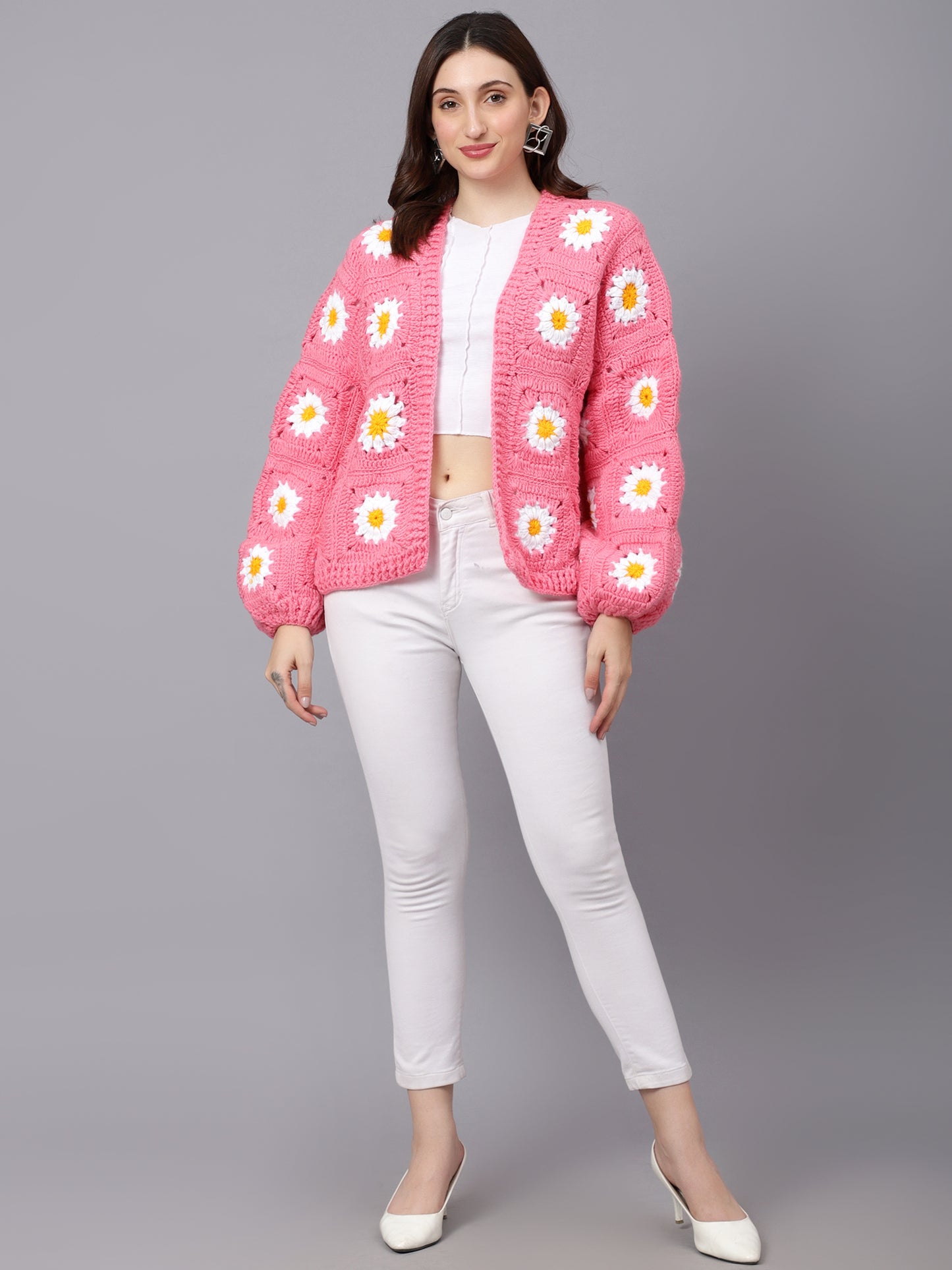 Rose Pink Picnic Cardigan