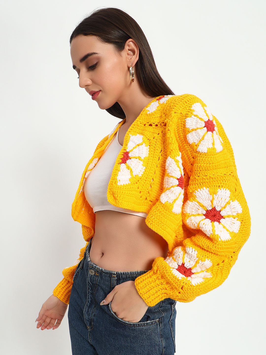 Bulgaria Yellow Cardigan