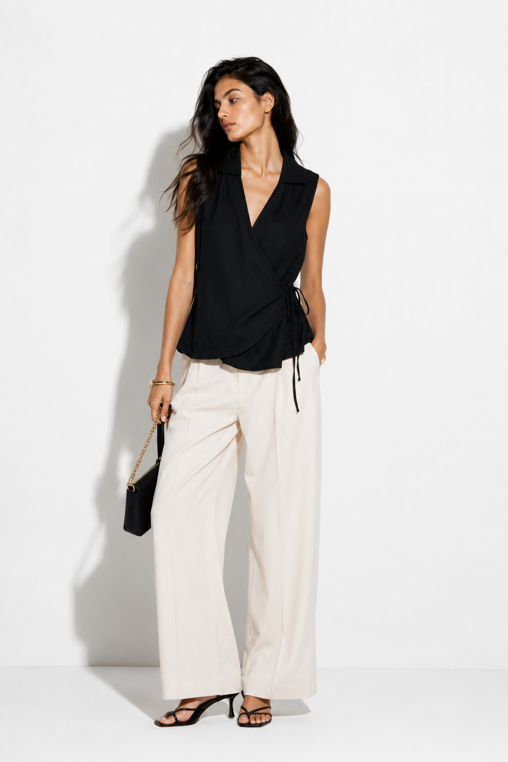 Luna Wrap Waistcoat Top