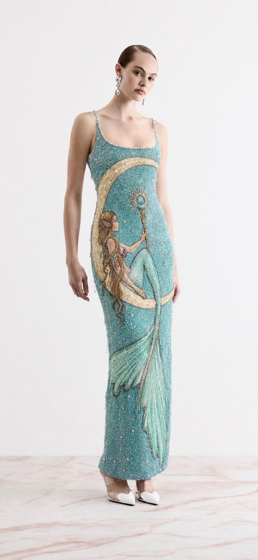 Mermaid maxi beaded Dress