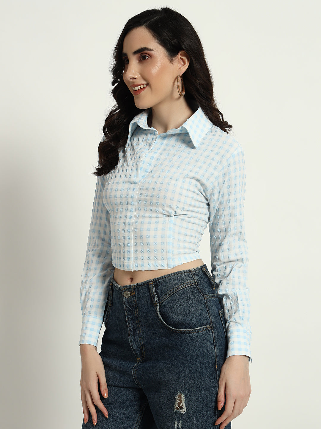 Blue Ghingham Shirt