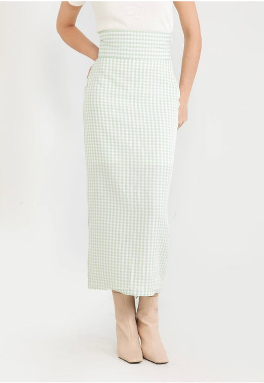 Scandi Ghingham Long Skirt