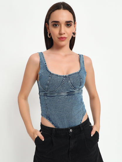 Denim Bodysuit