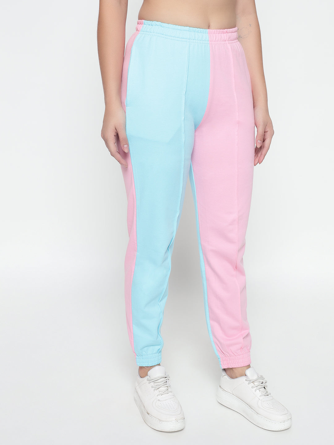 Colour Block High Rise Pants