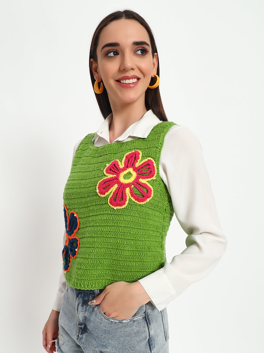 Charlotte Green Vest