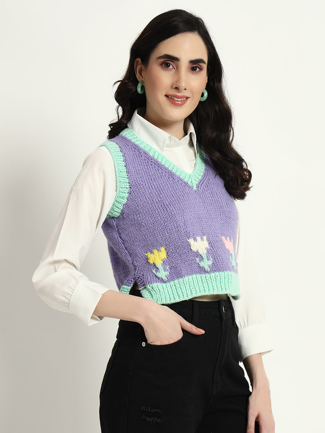 Pixel Pastel Handmade Vest