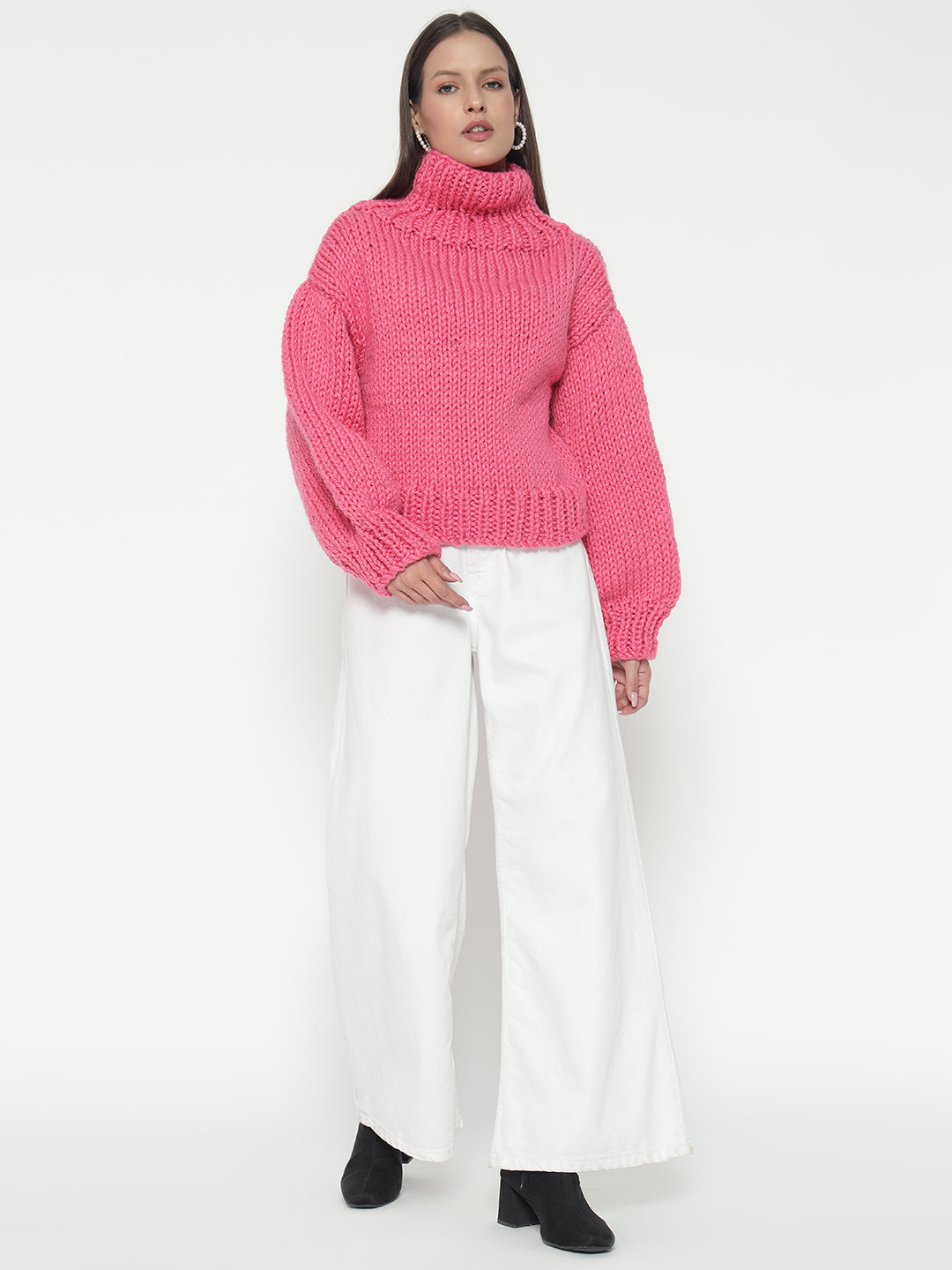 Chunky Pink Sweater