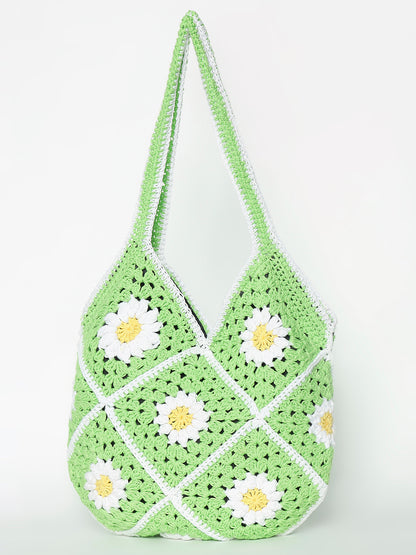 Gigi Handmade Handbag - GreenWhite