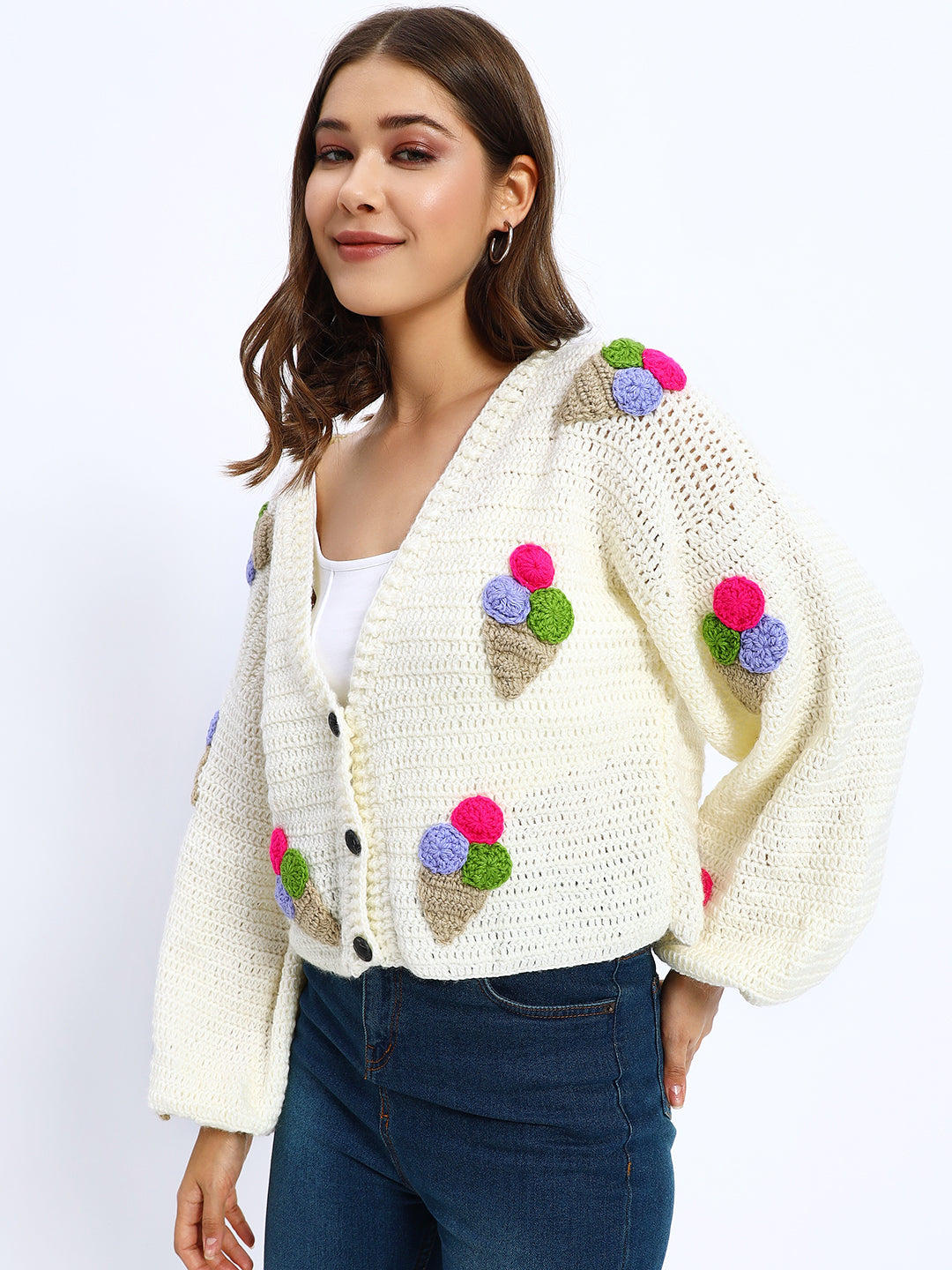 Icecream Beige Cardigan