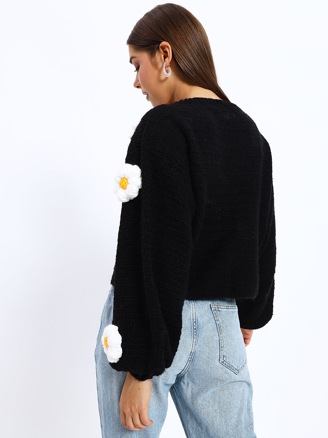 Black Yellow Daisy 🌼 Cardigan