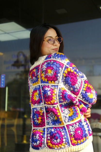 Morrocon Granny Square cardigan