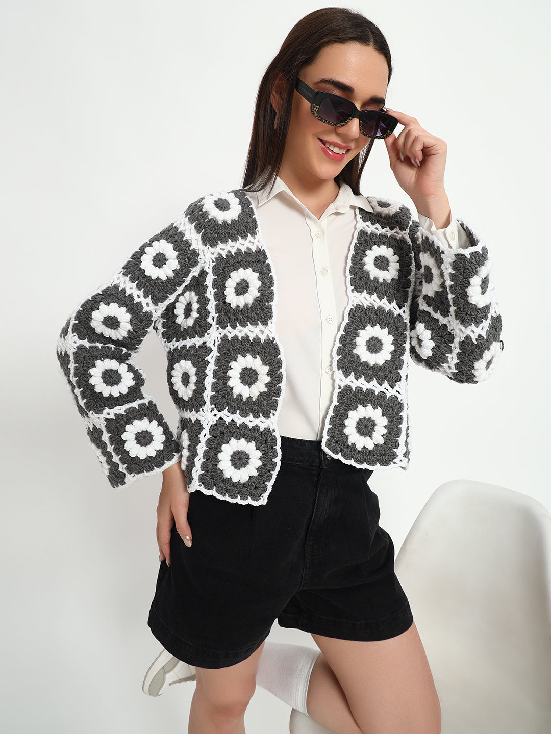 Pookie Daisy Gray Cardigan