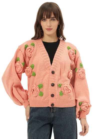 Peachy Rose Cardigan