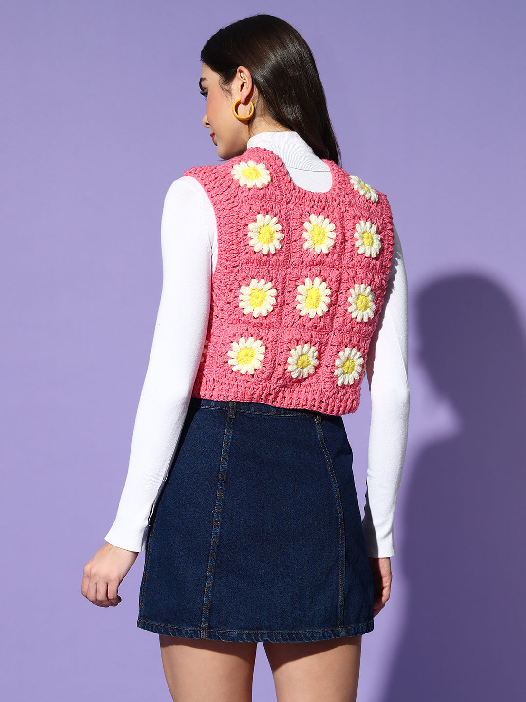 Bubblegum Daisy Vest