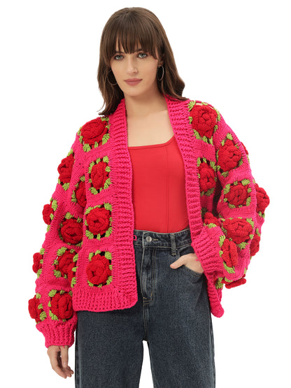 Lady Señorita Rose Bouquet Cardigan