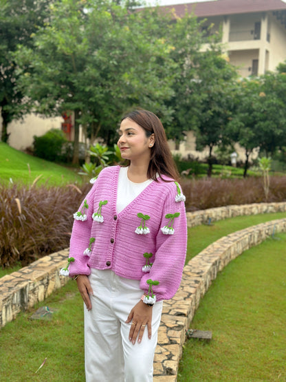 Hanging Lavander Cardigan