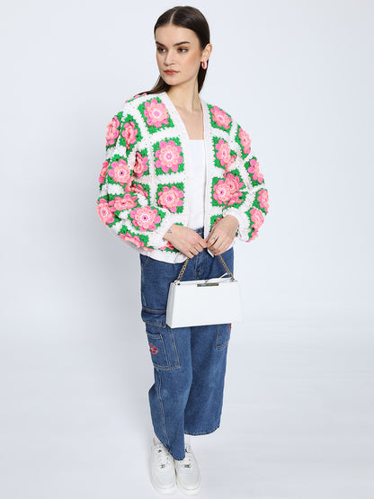 Faretta Flower Cardigan