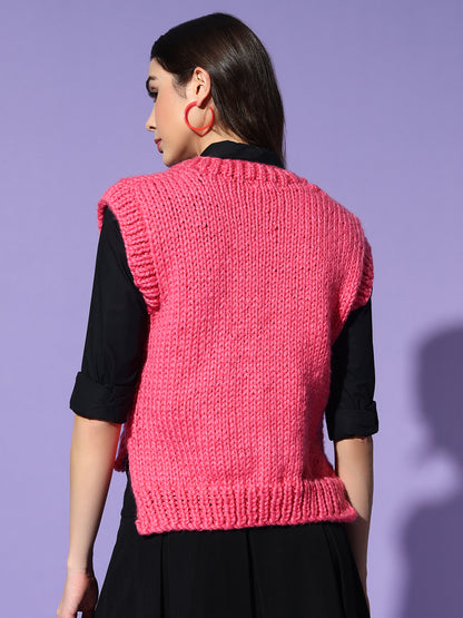 Chunky Pink Vest