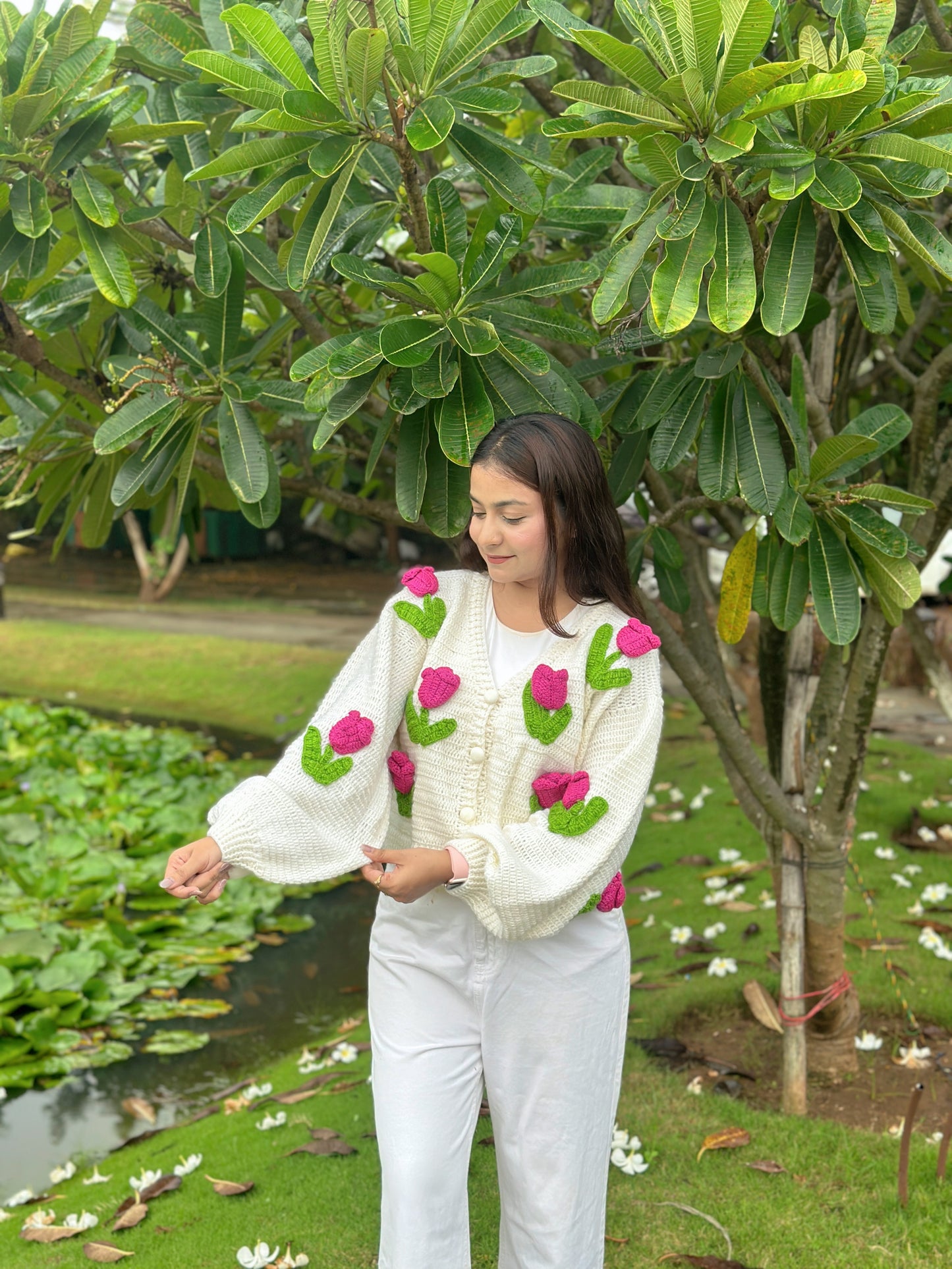 Pink Tulip Cardigan