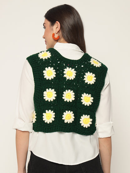 Emerald Daisy Vest