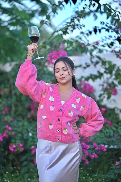 Maisie Pink Cardigan