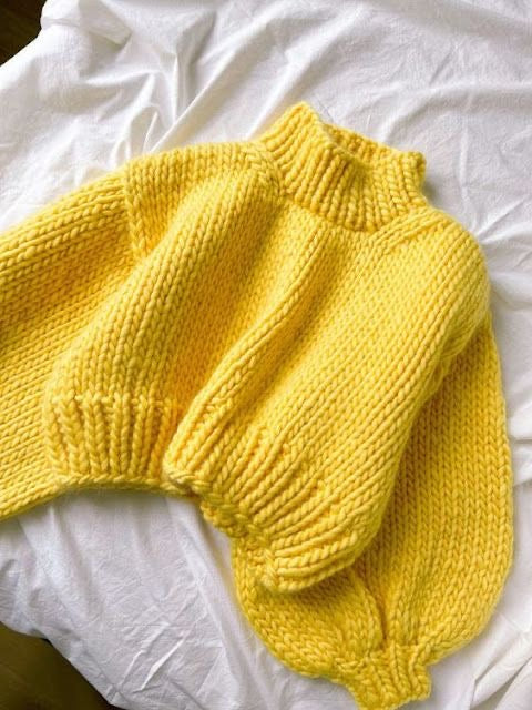 Chunky Butter Yellow Sweater