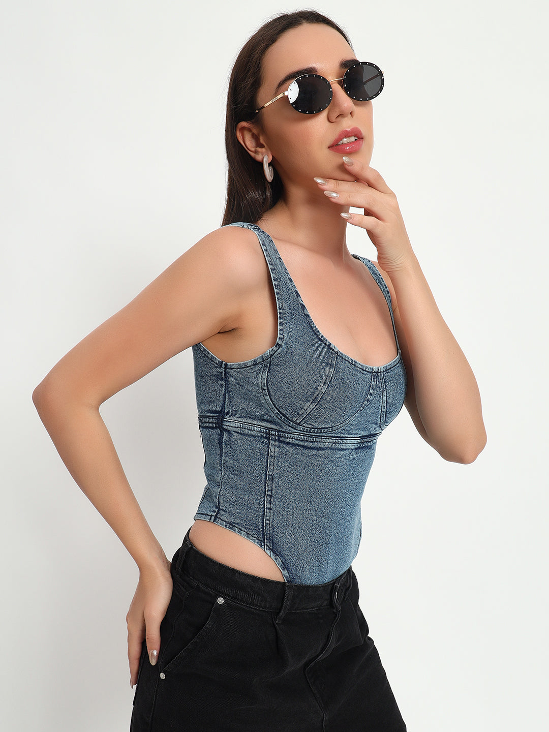 Denim Bodysuit