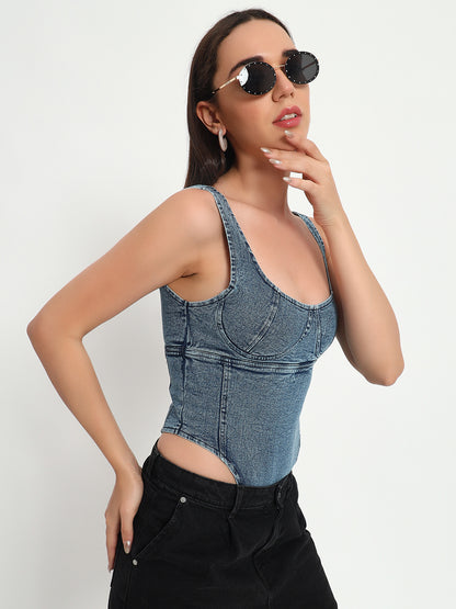 Denim Bodysuit