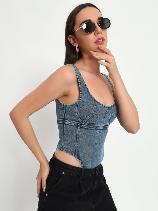 Denim Bodysuit