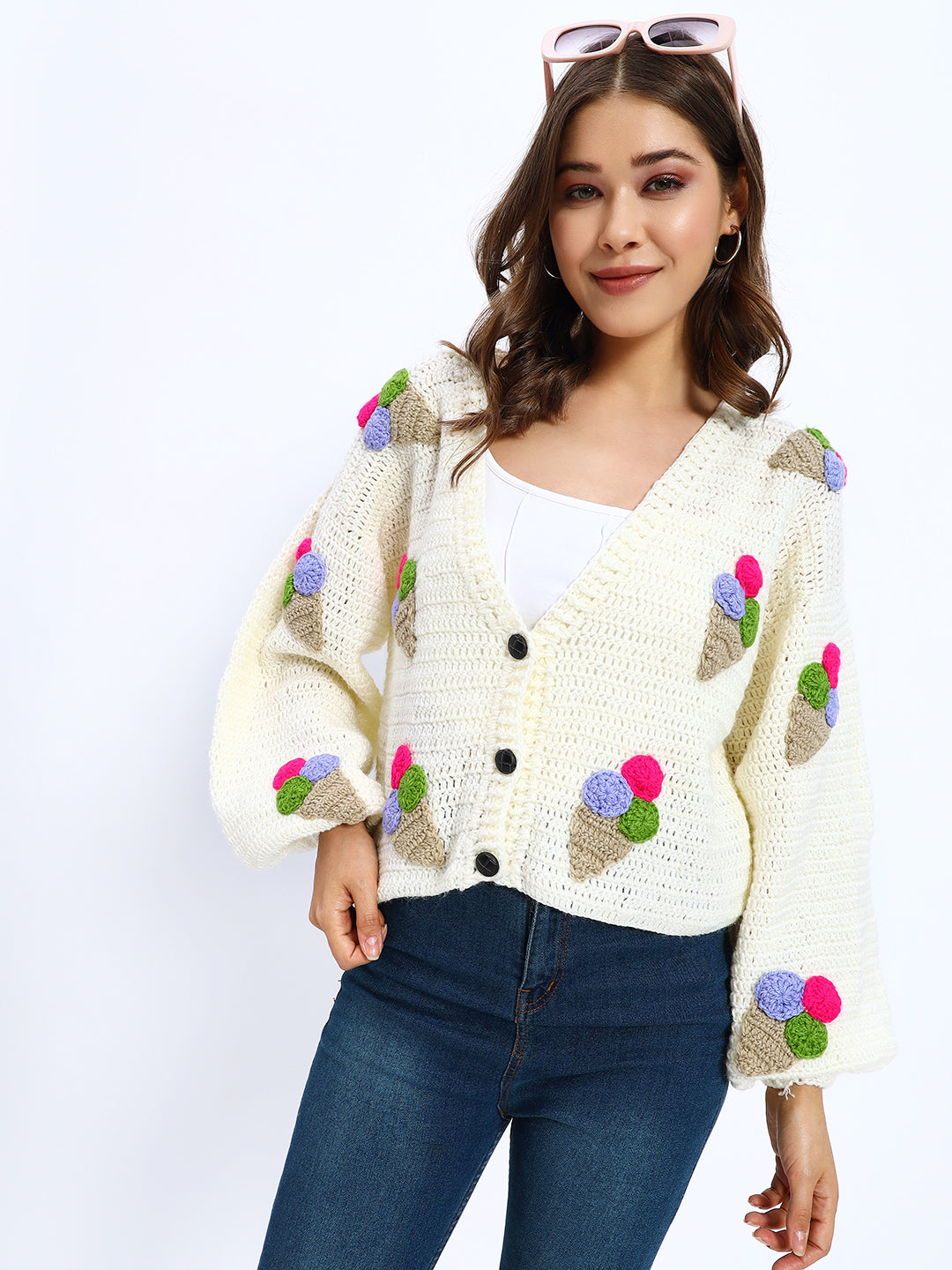 Icecream Beige Cardigan