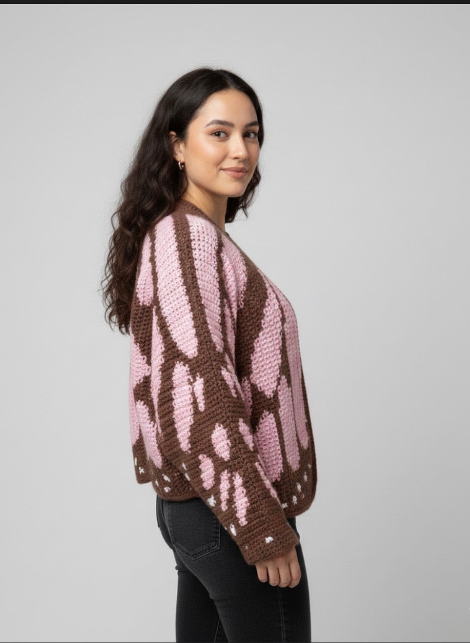 The brown Butterfly Cardigan