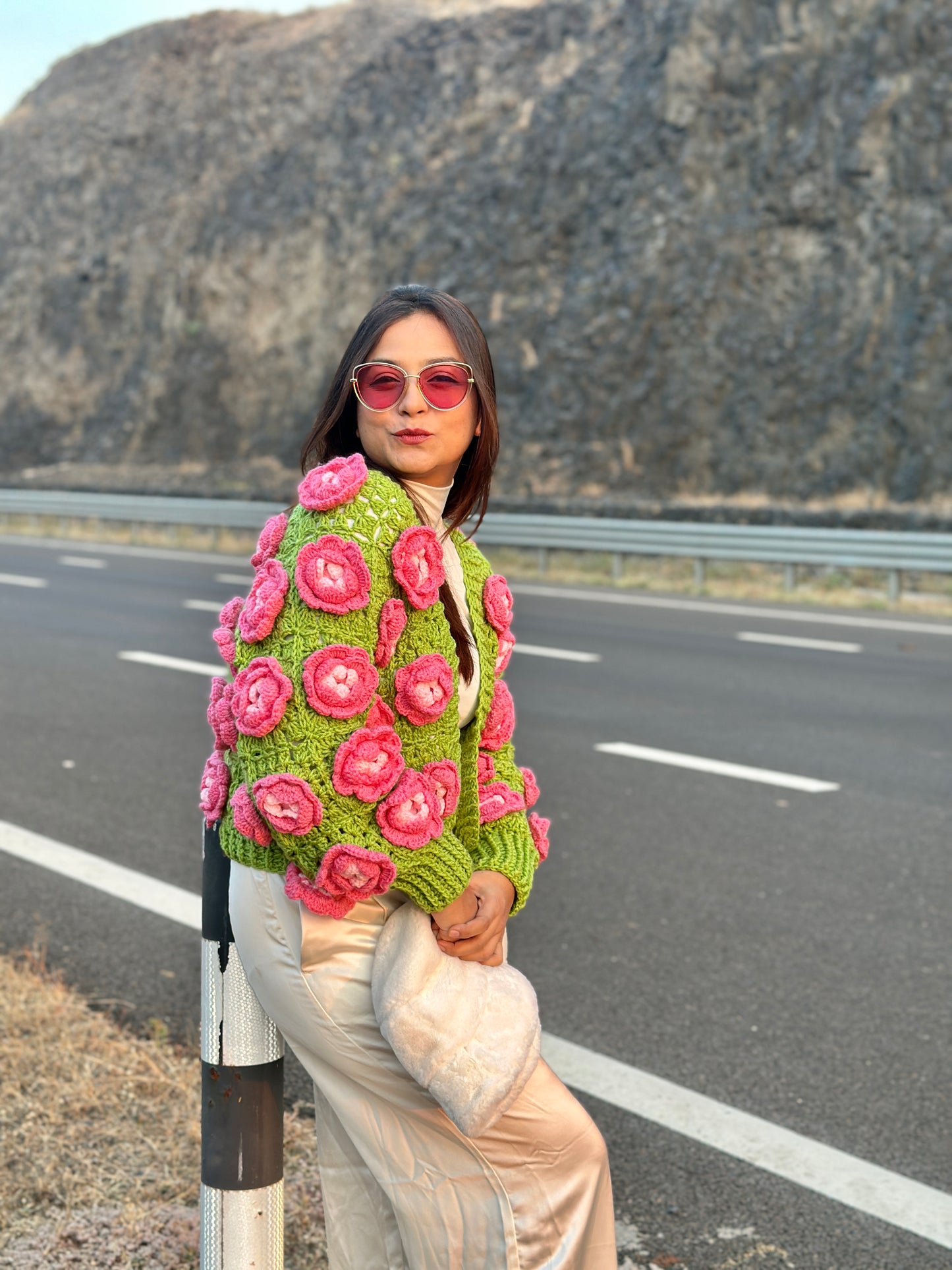 Rose Hermosa Garden Cardigan