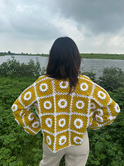 Pookie Daisy Mustard Cardigan