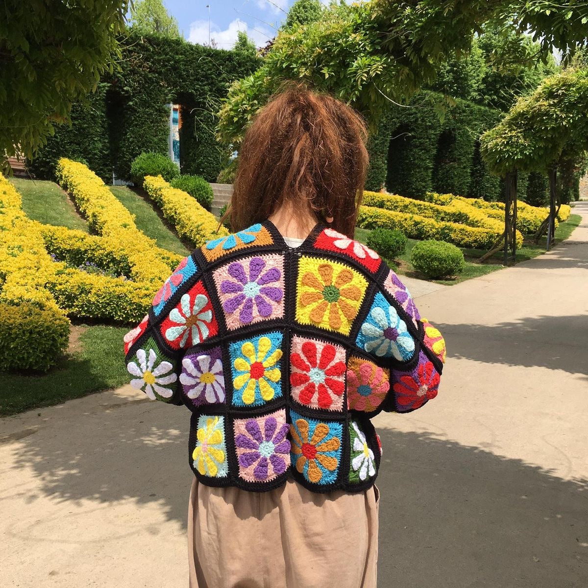 Black Flora Cardigan