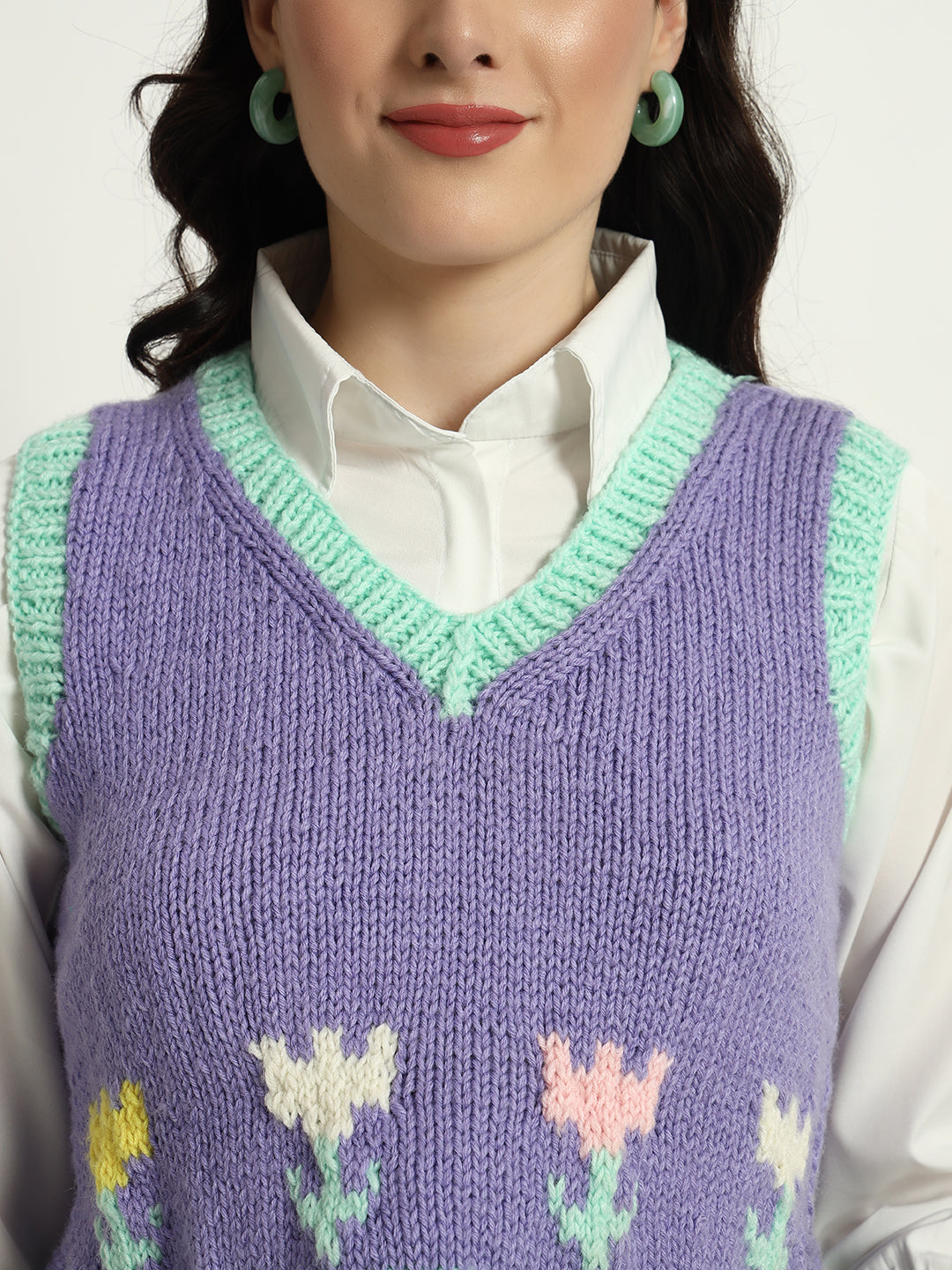 Pixel Pastel Handmade Vest