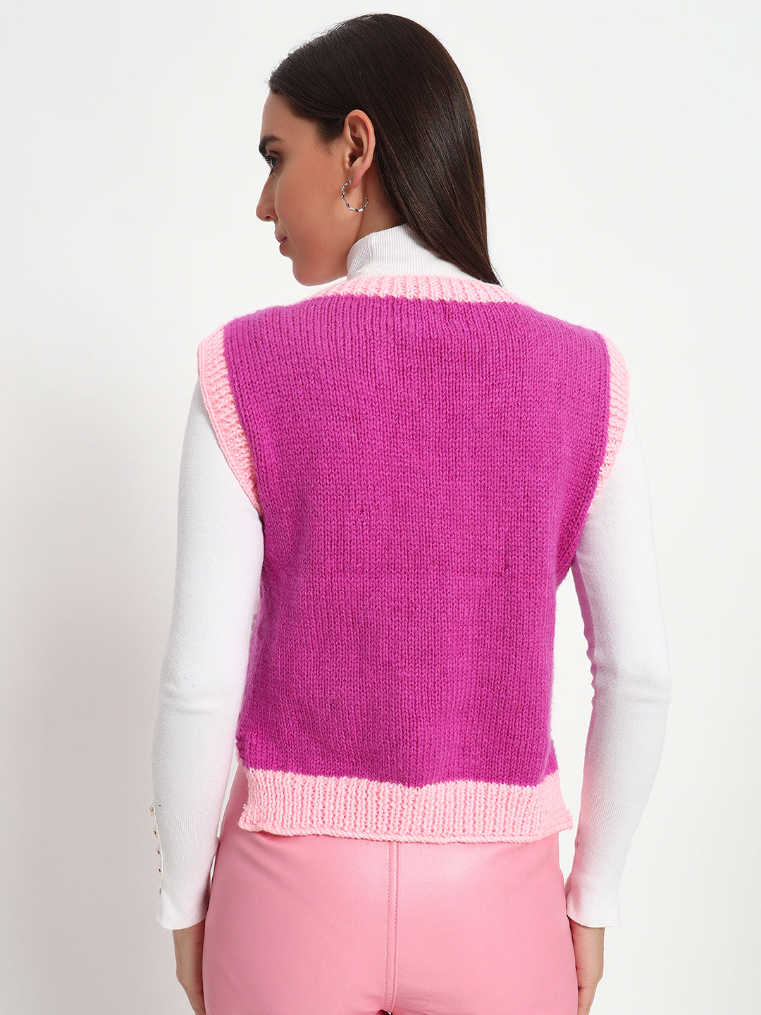 Pink Daisy Vest