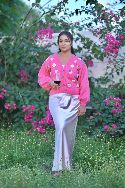 Maisie Pink Cardigan