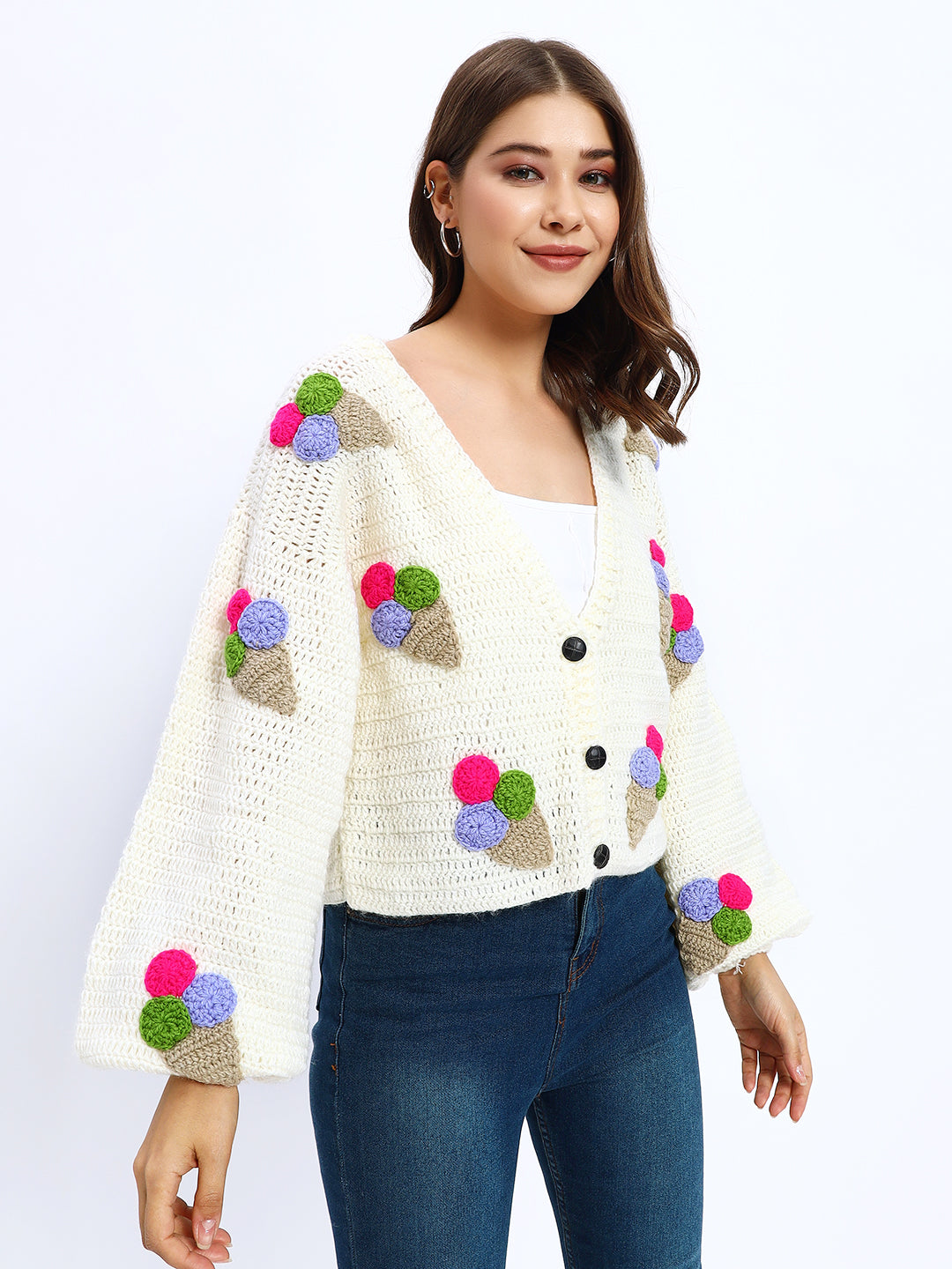 Icecream Beige Cardigan