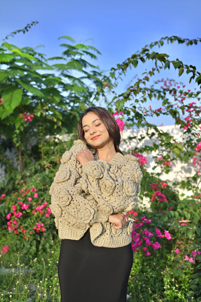 Dusky Multirose Cardigan