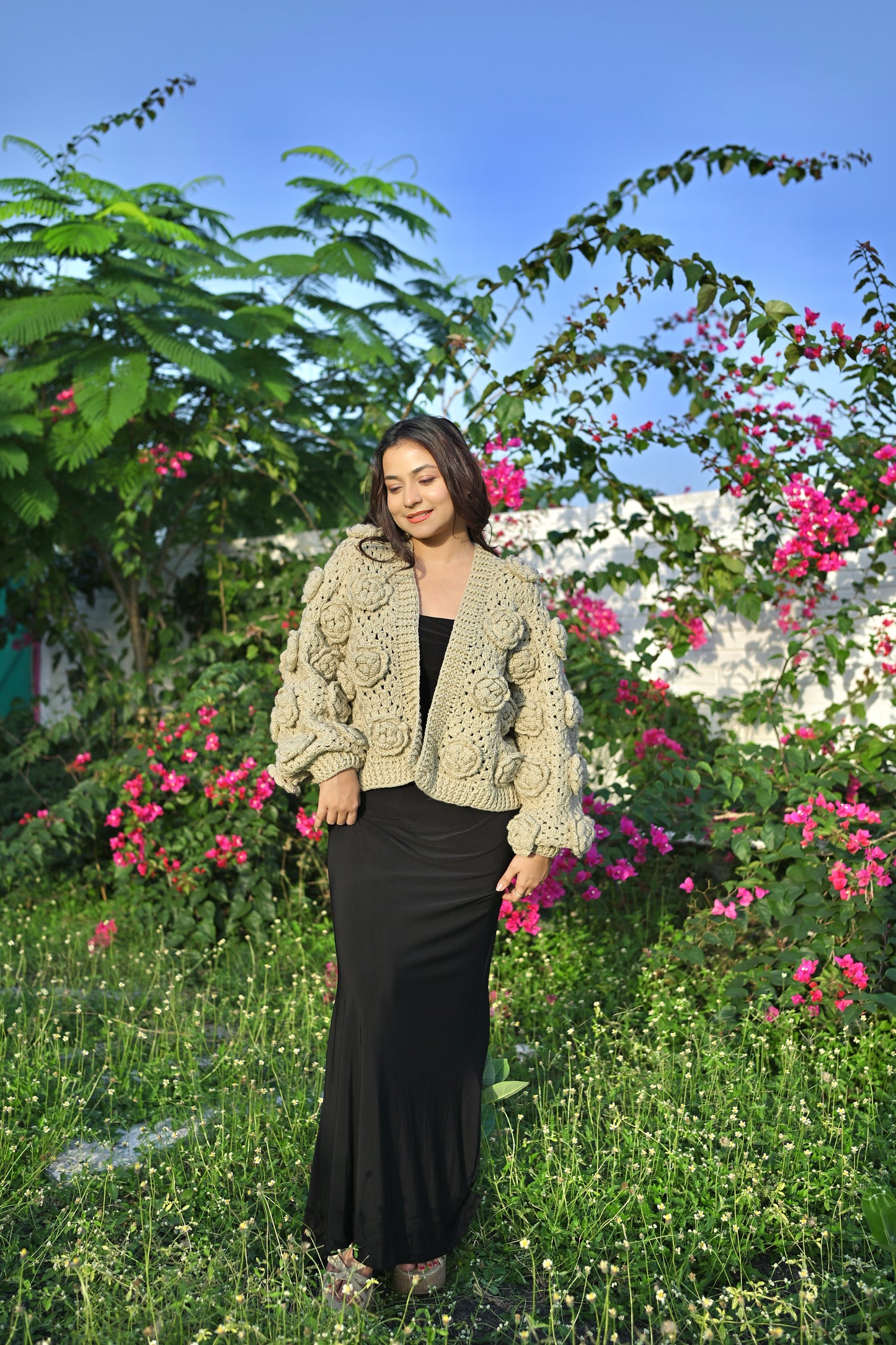 Dusky Multirose Cardigan