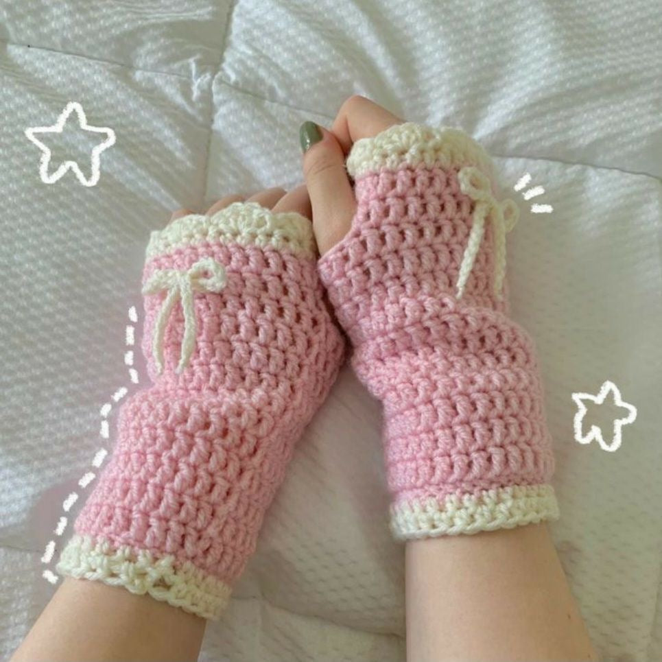 Pink Ribbon Hand Mitten