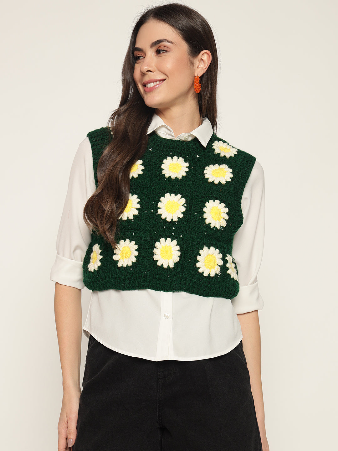 Emerald Daisy Vest