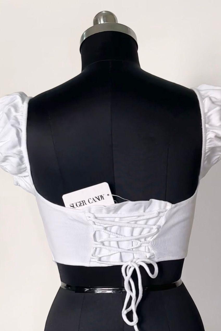 White Fairy Tale Corset Top