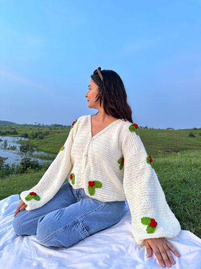 Christmas Cherries Cardigan