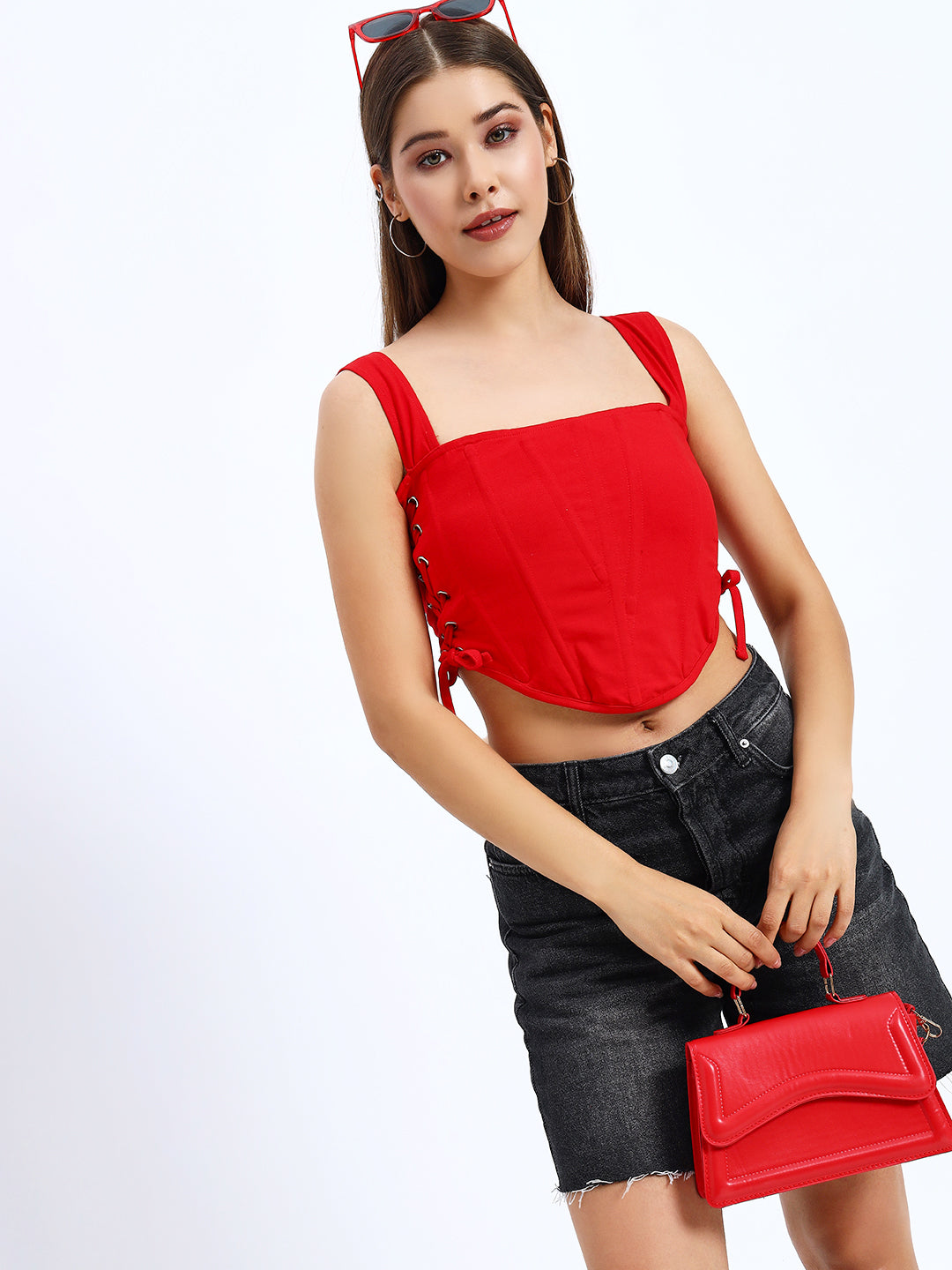 Side Knot Corset Top