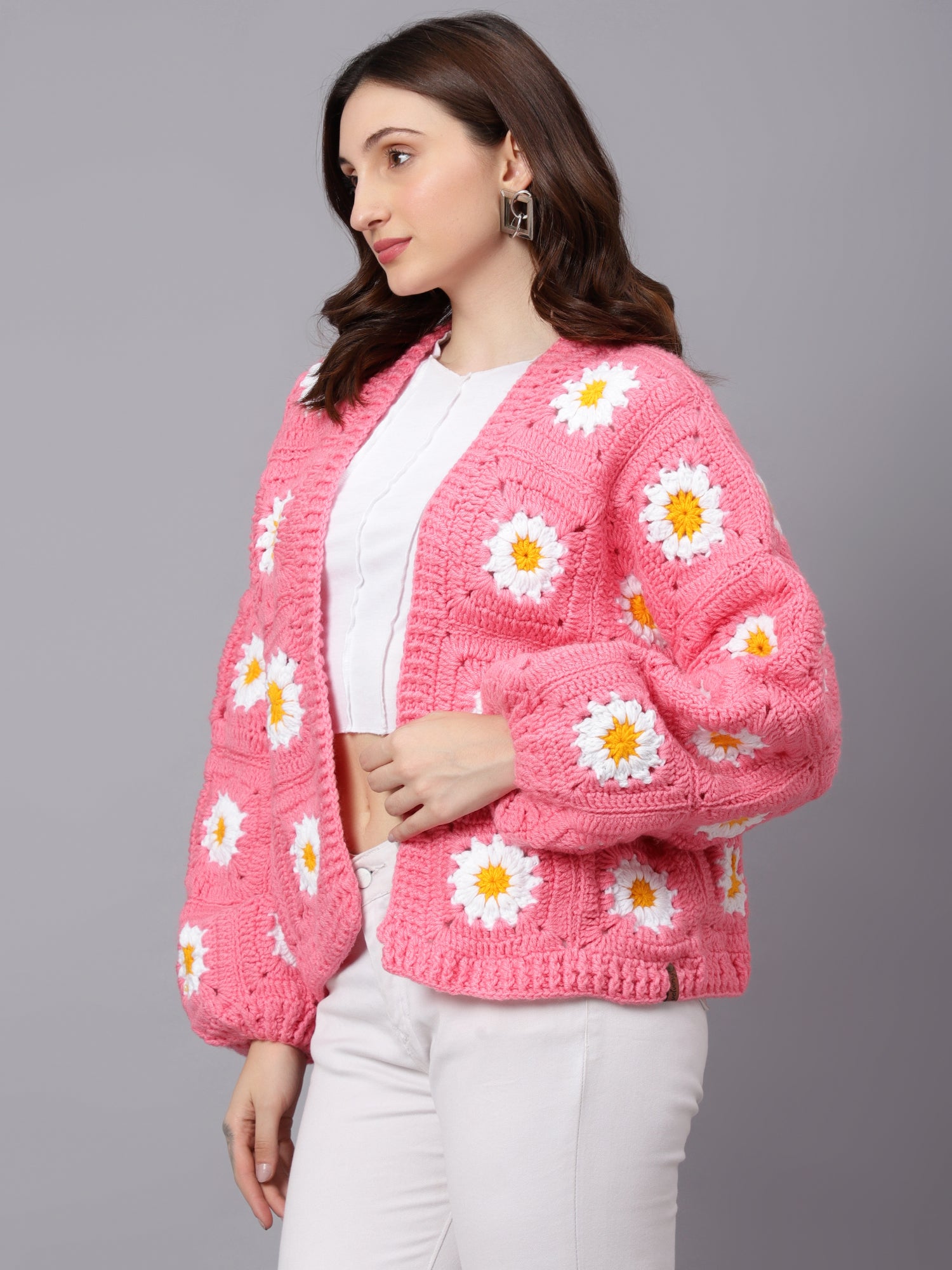 Rose Pink Picnic Cardigan