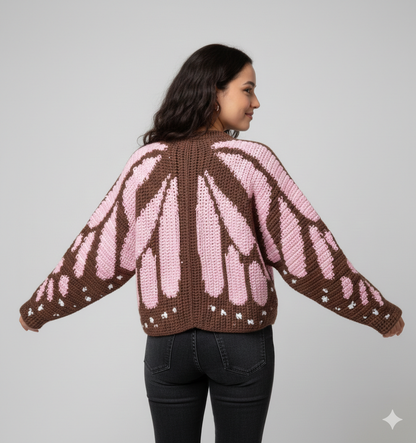 The brown Butterfly Cardigan