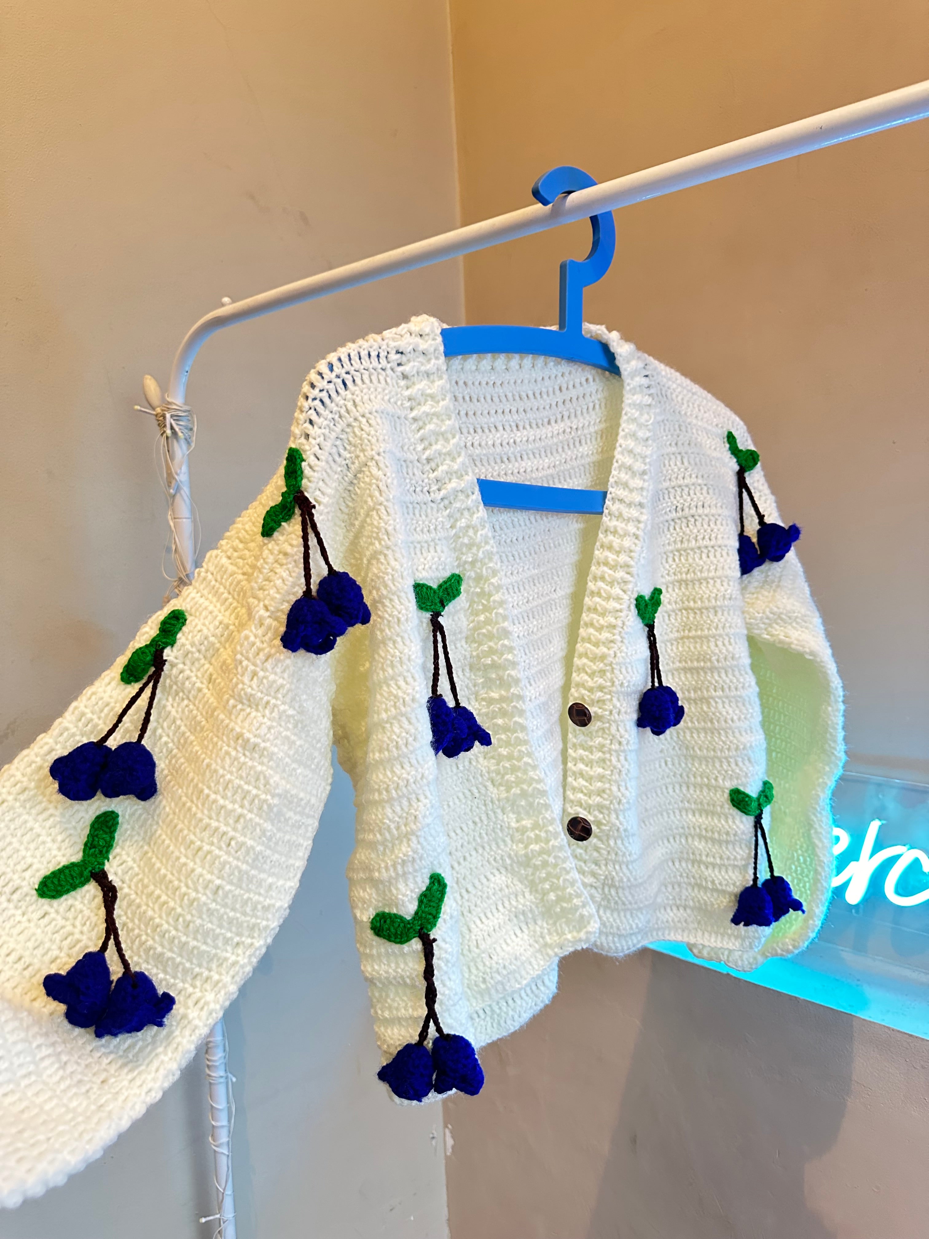 Hanging Blueberry Cardigan