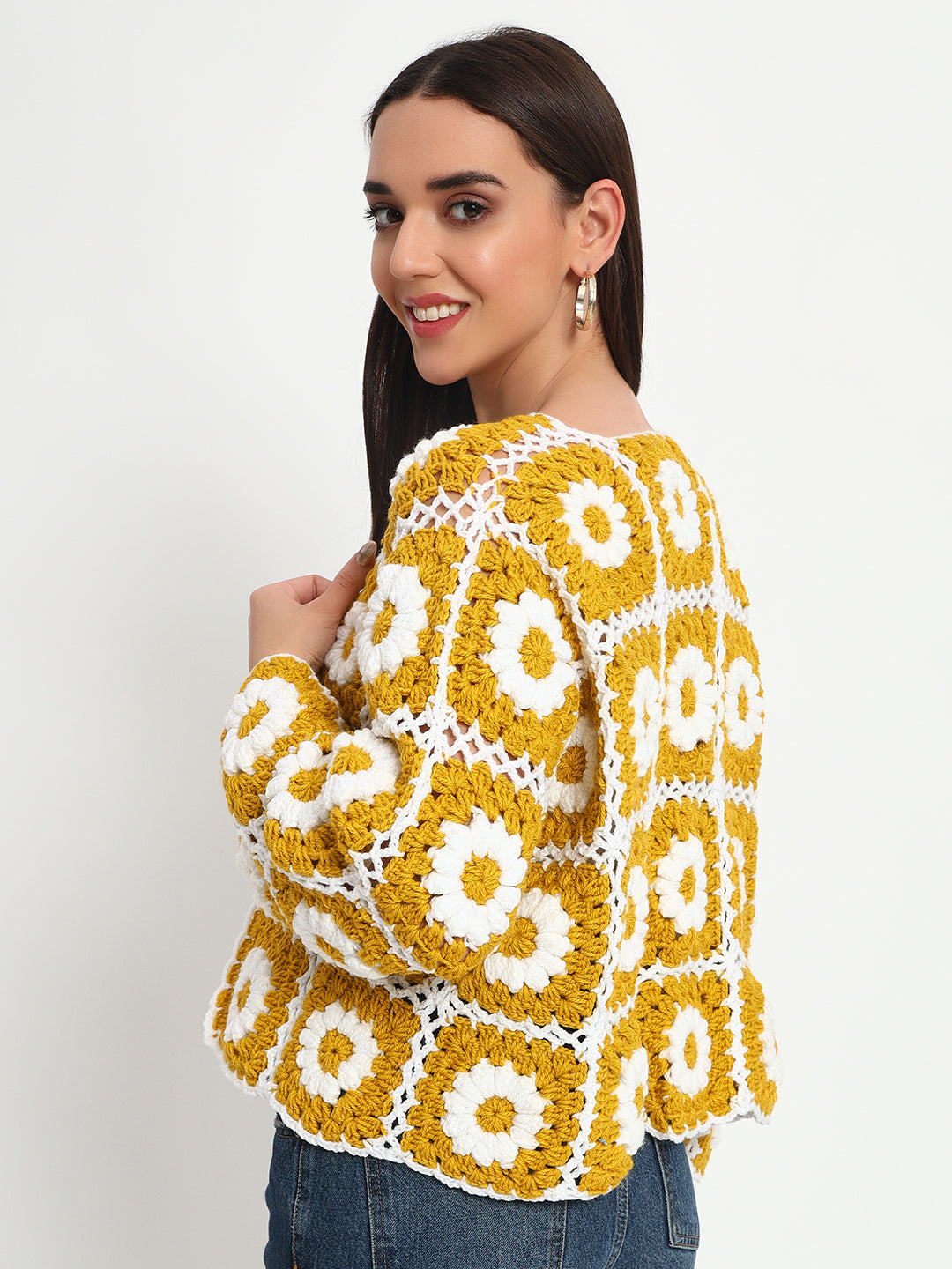 Pookie Daisy Mustard Cardigan