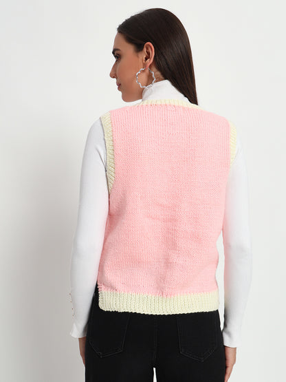 Classy Rose Pink Vest